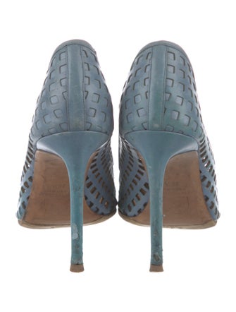 Reed Krakoff Leather Lasercut Accents Pumps