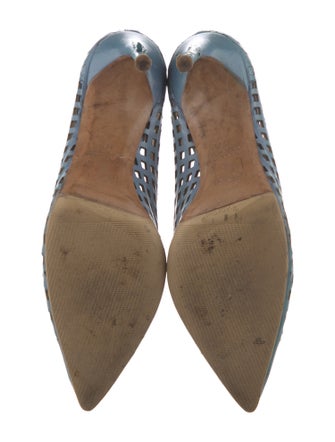 Reed Krakoff Leather Lasercut Accents Pumps
