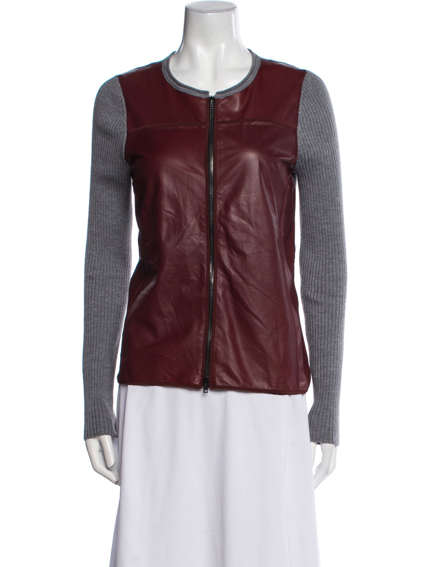 Reed Krakoff Cashmere Colorblock Pattern Jacket