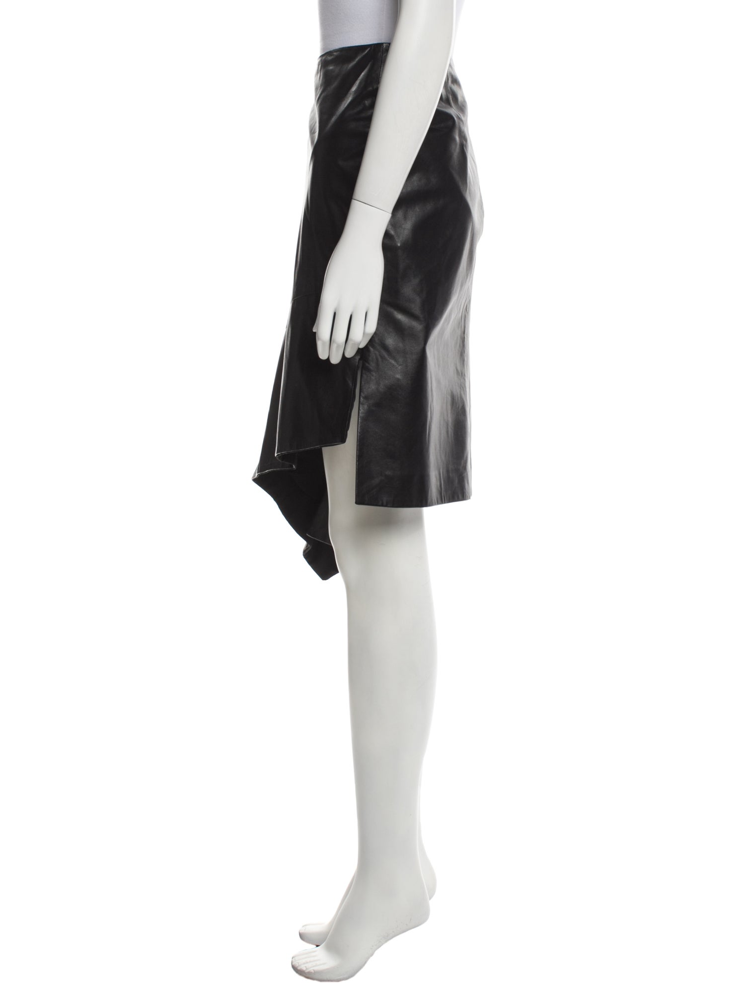 Reed Krakoff Leather Knee-Length Skirt
