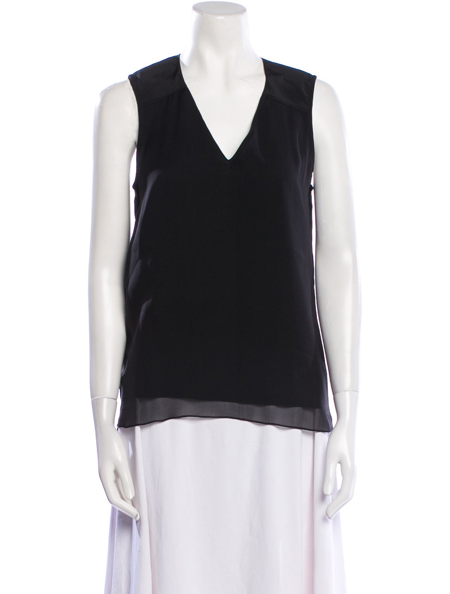 Reed Krakoff Silk V-Neck Top