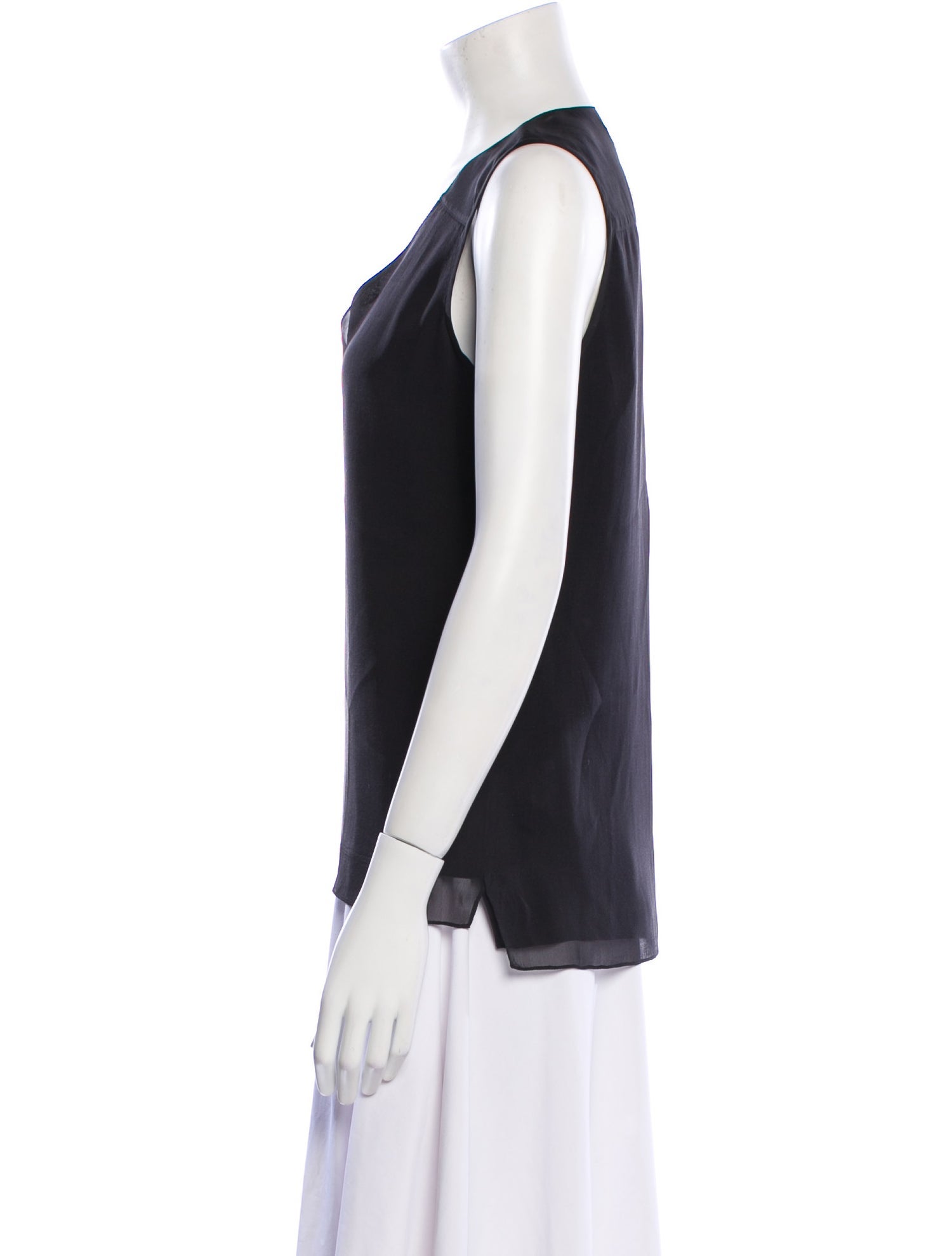Reed Krakoff Silk V-Neck Top