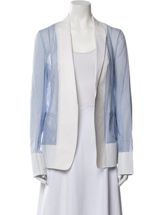Reed Krakoff Open Front Long Sleeve Cardigan