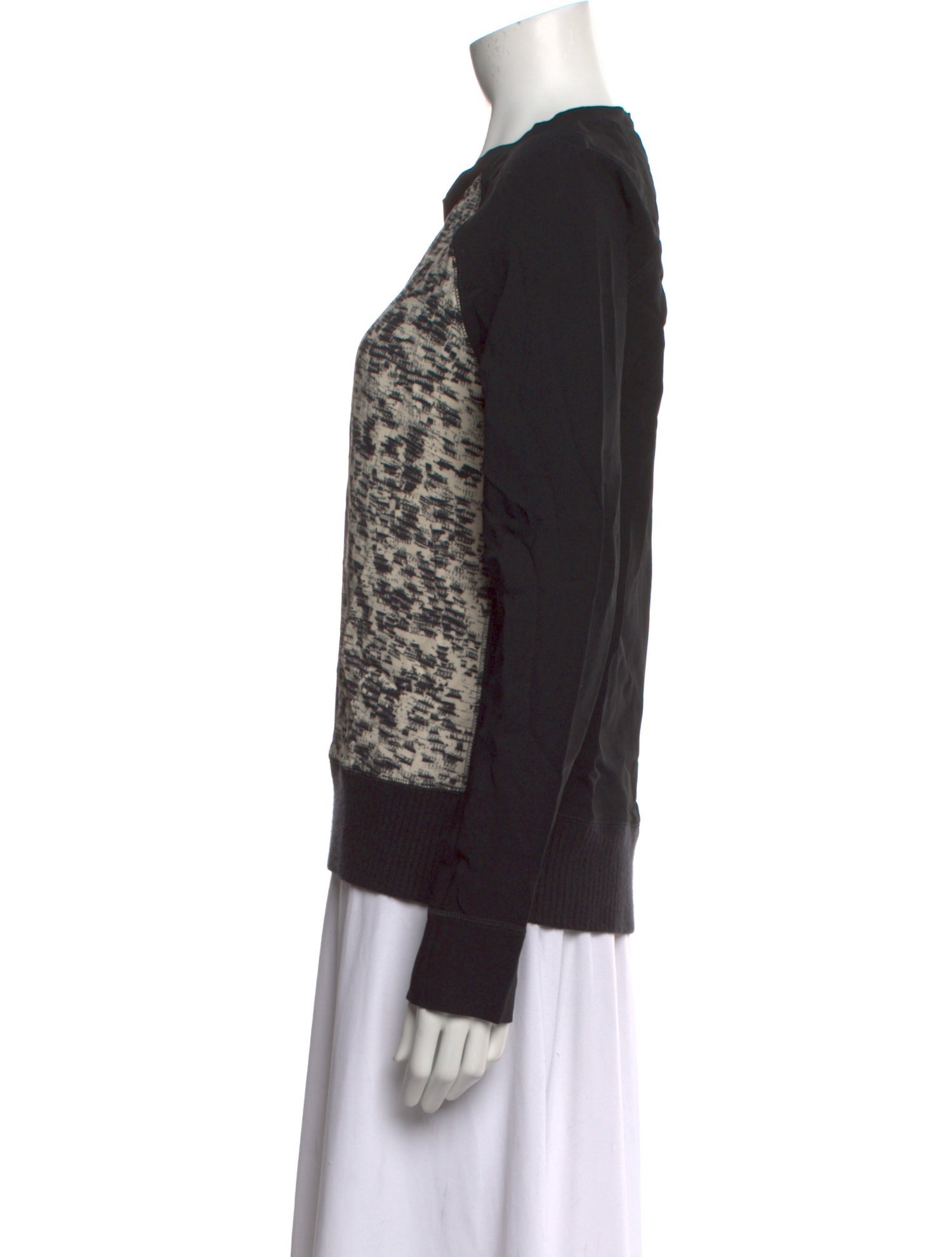 Reed Krakoff Wool Animal Print Sweatshirt