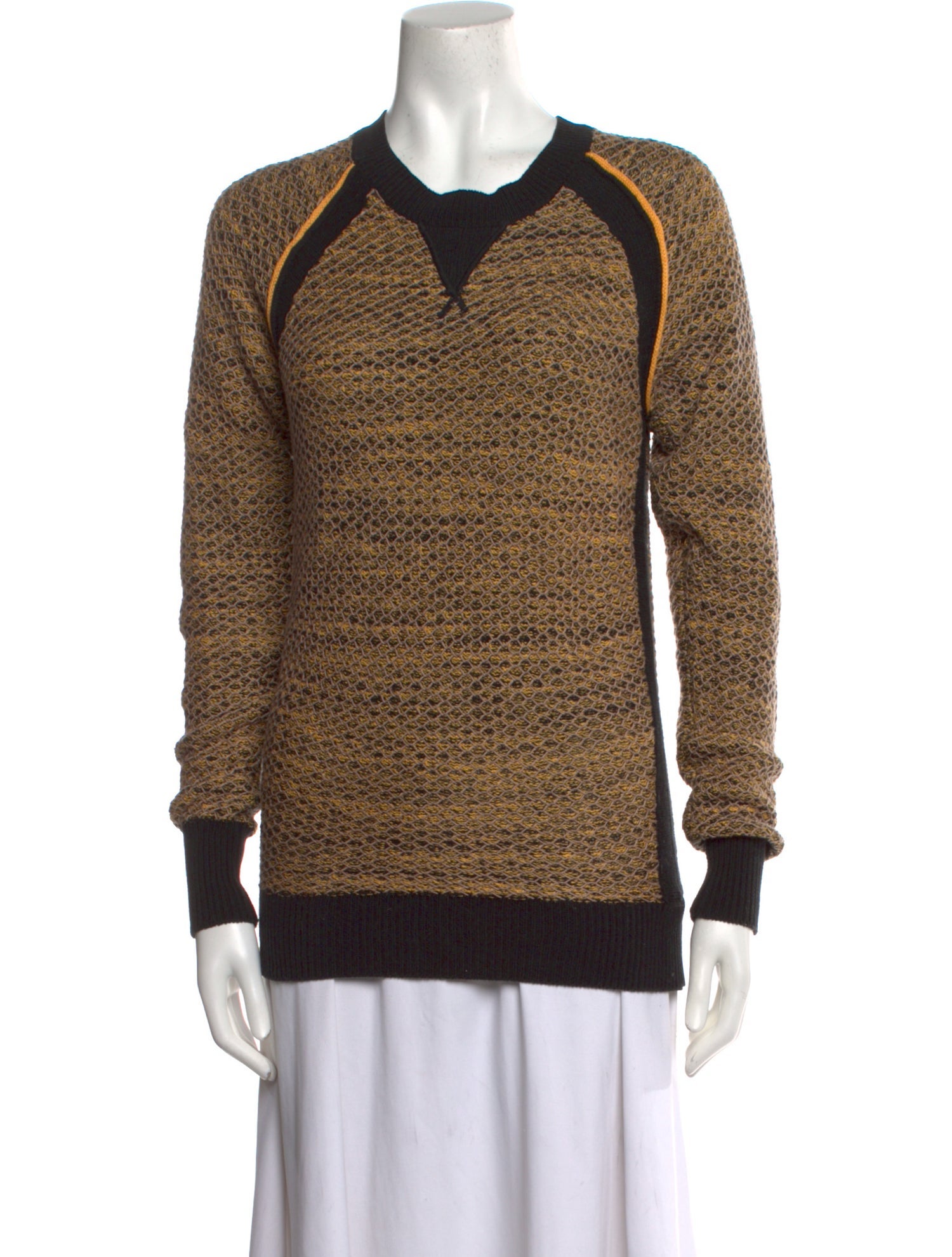 Reed Krakoff Patterned V-Neck Sweater