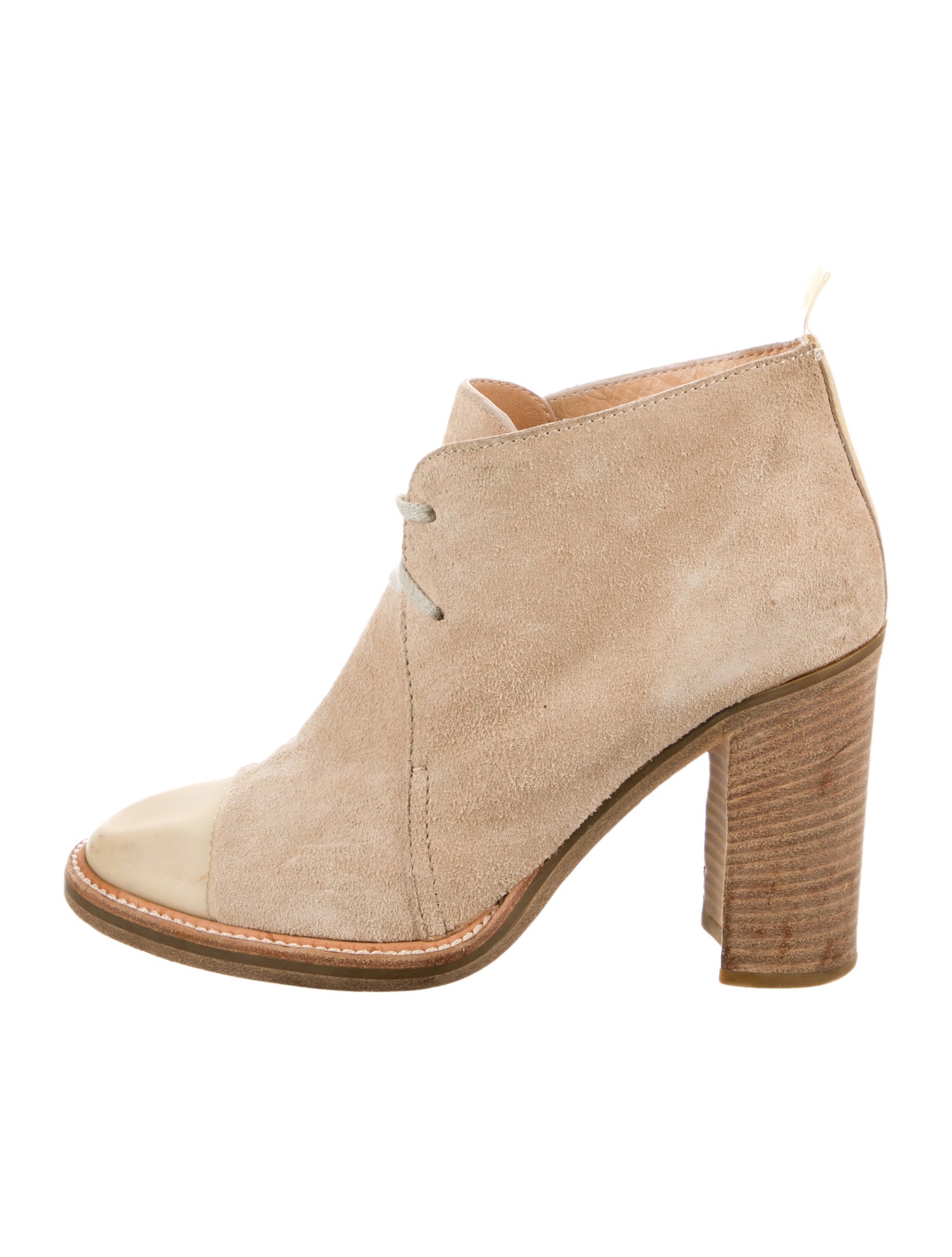 Reed Krakoff Suede Colorblock Pattern Pumps