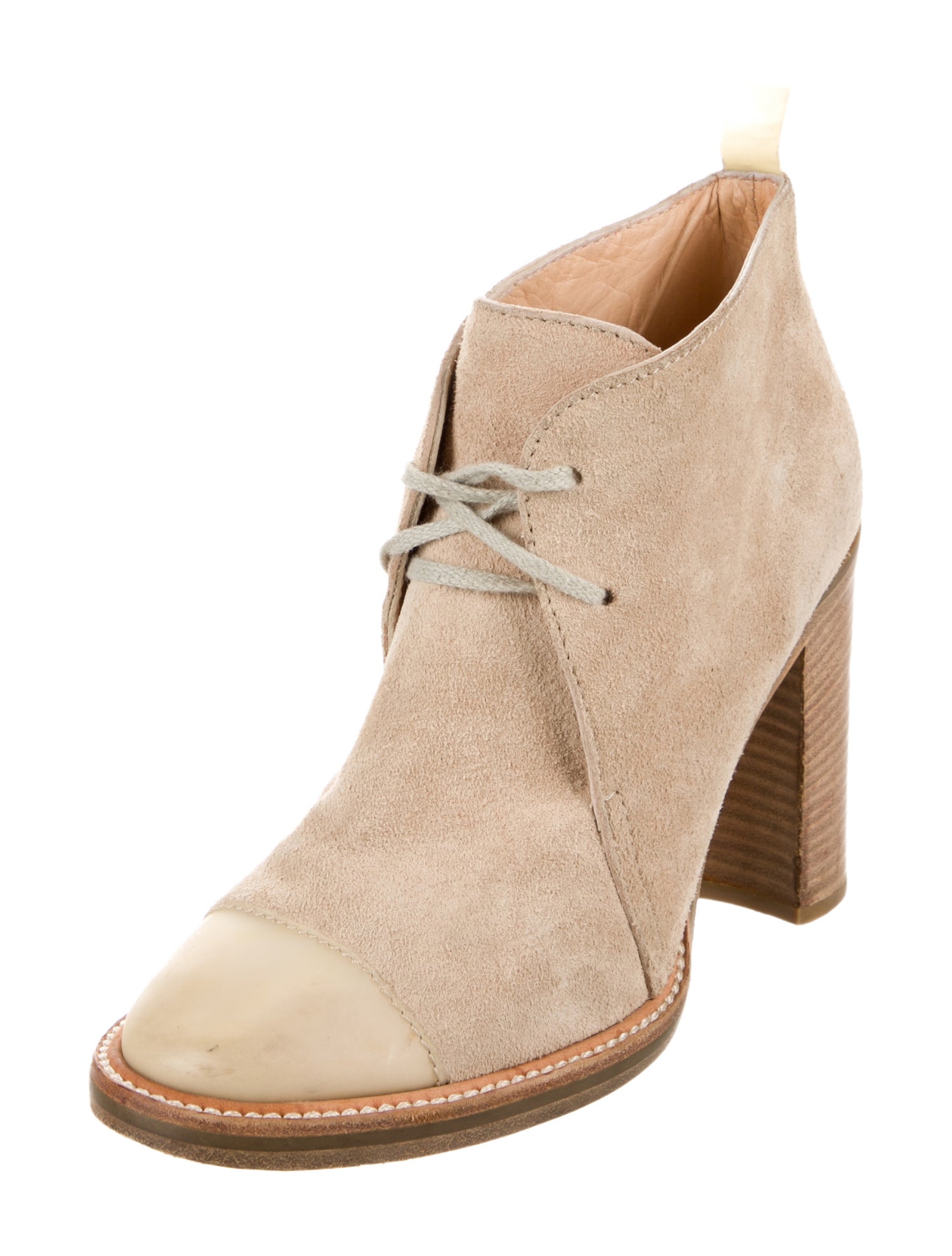 Reed Krakoff Suede Colorblock Pattern Pumps