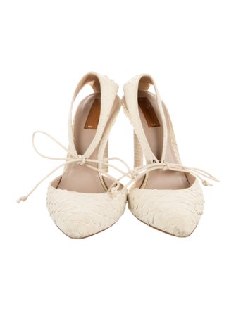 Reed Krakoff Water Snake T-Strap Pumps