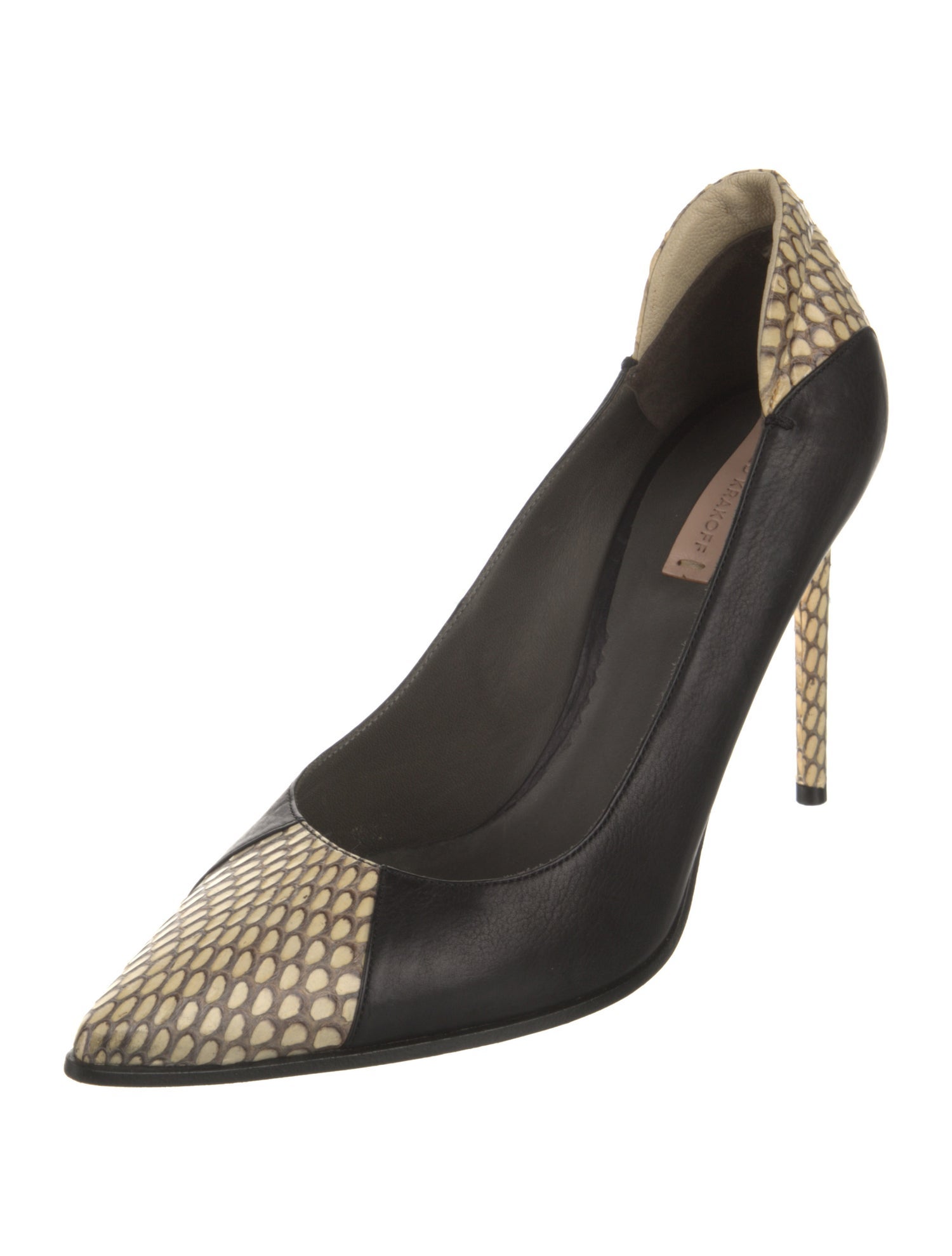 Reed Krakoff Leather Animal Print Pumps