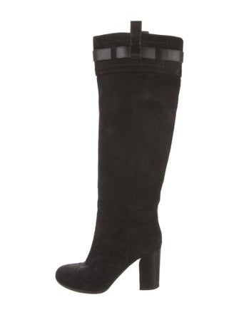 Reed Krakoff Suede Leather Trim Embellishment Boots