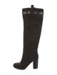 Reed Krakoff Suede Leather Trim Embellishment Boots