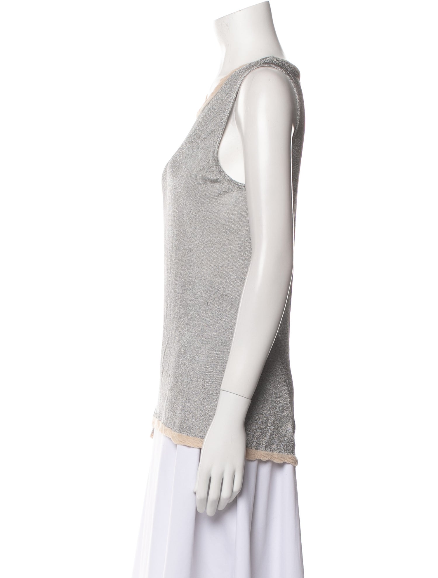 Reed Krakoff Scoop Neck Sleeveless Top