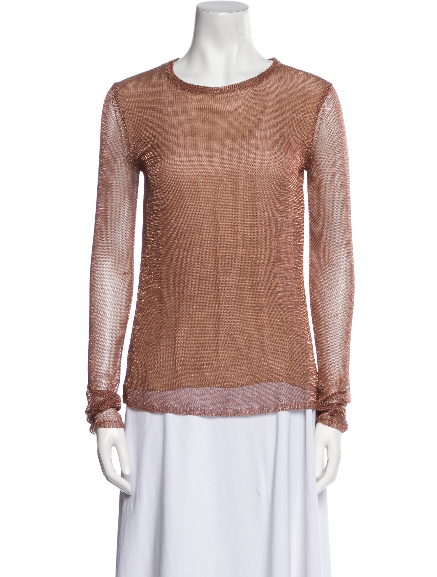 Reed Krakoff Crew Neck Long Sleeve Top