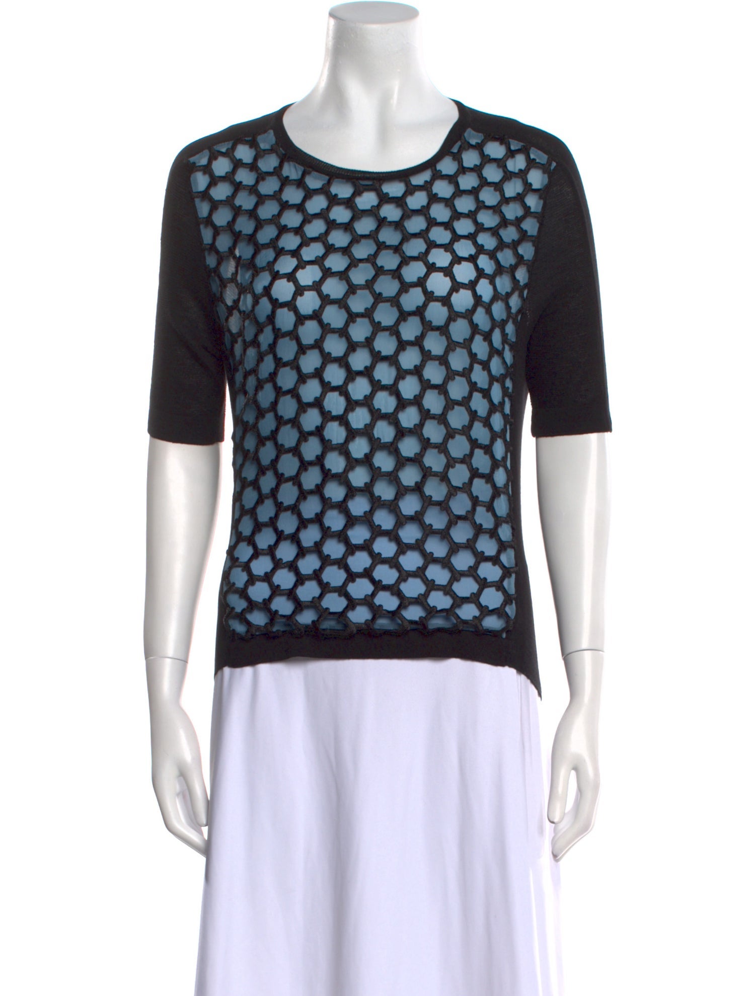 Reed Krakoff Printed Crew Neck Top