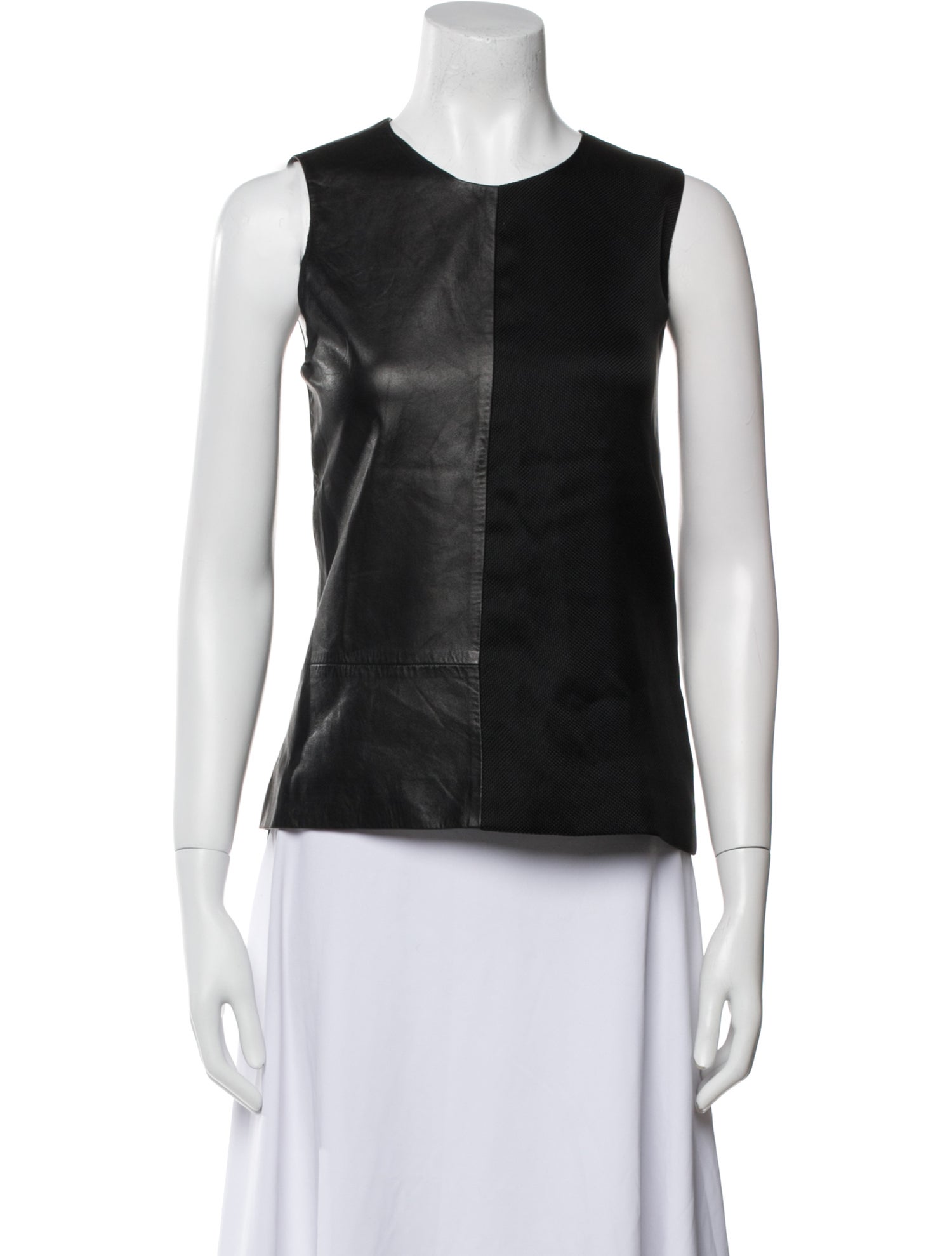 Reed Krakoff Silk Crew Neck Top