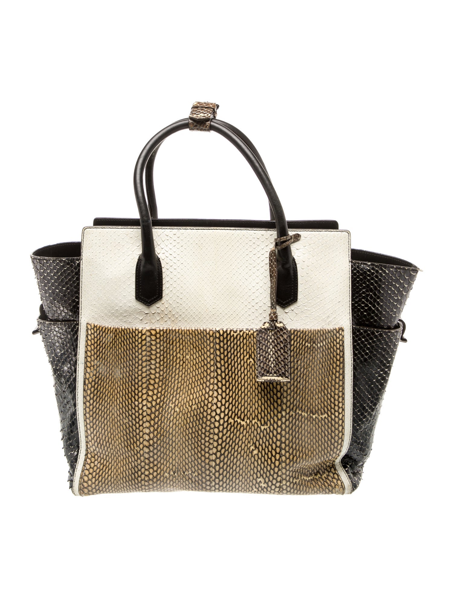 Reed Krakoff Embossed Leather Top Handle Bag