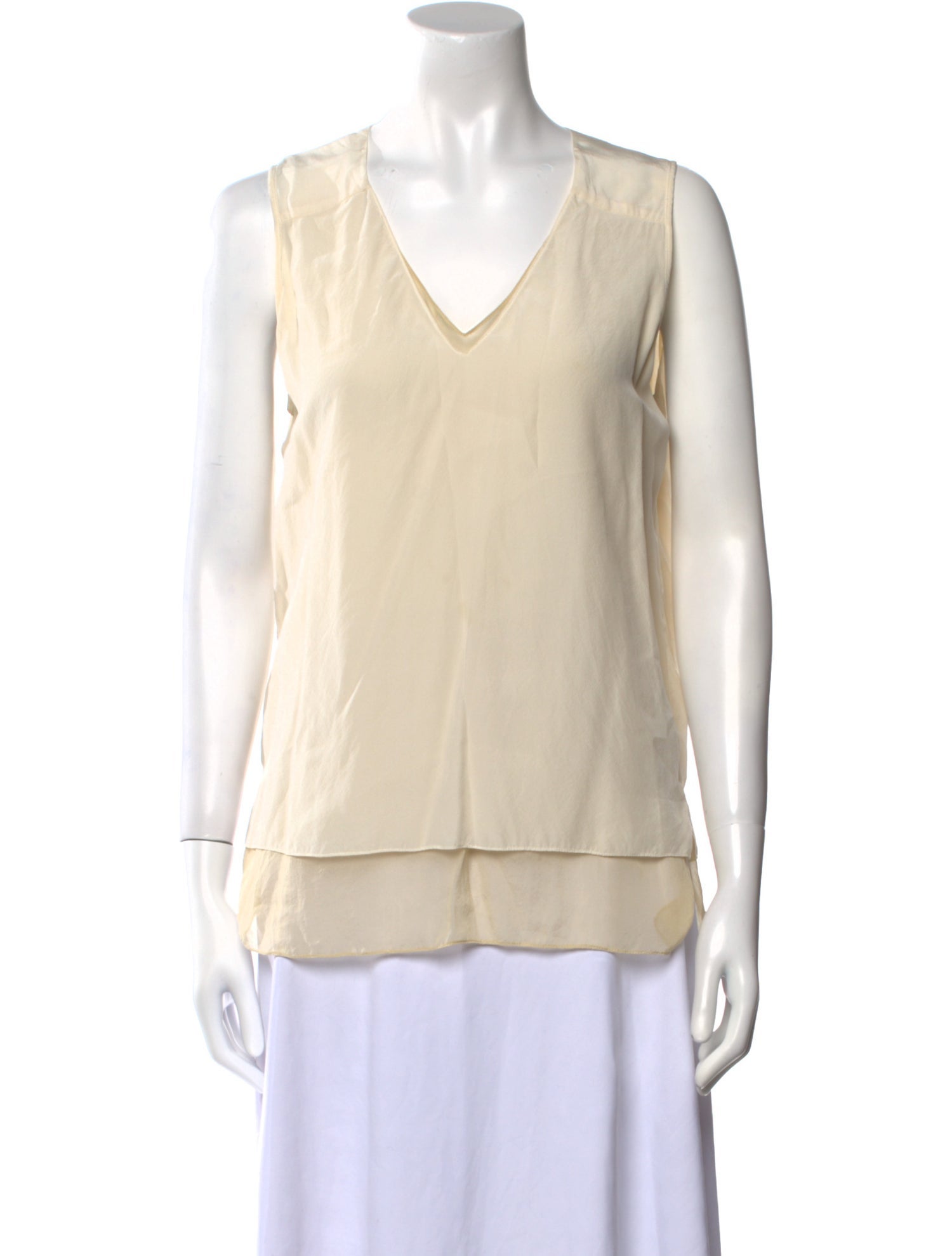 Reed Krakoff Silk V-Neck Blouse