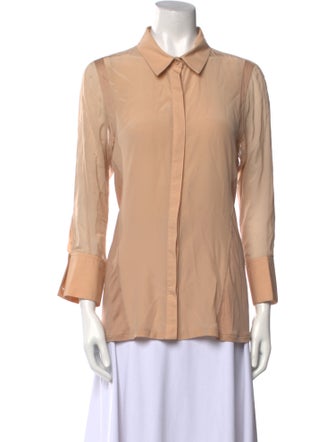 Reed Krakoff Long Sleeve Button-Up Top
