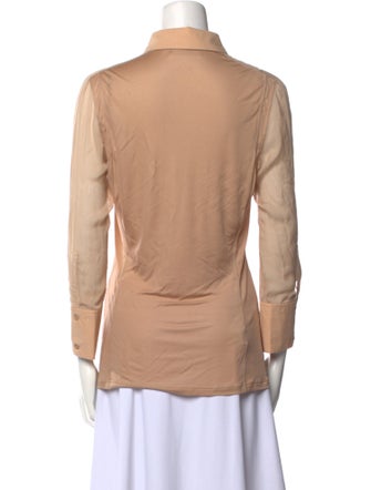 Reed Krakoff Long Sleeve Button-Up Top