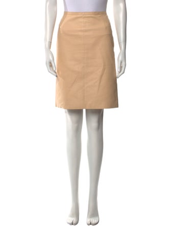 Reed Krakoff Leather Knee-Length Skirt