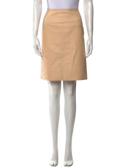 Reed Krakoff Leather Knee-Length Skirt