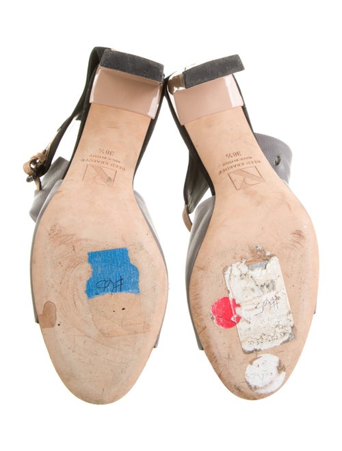 Reed Krakoff Leather T-Strap Sandals