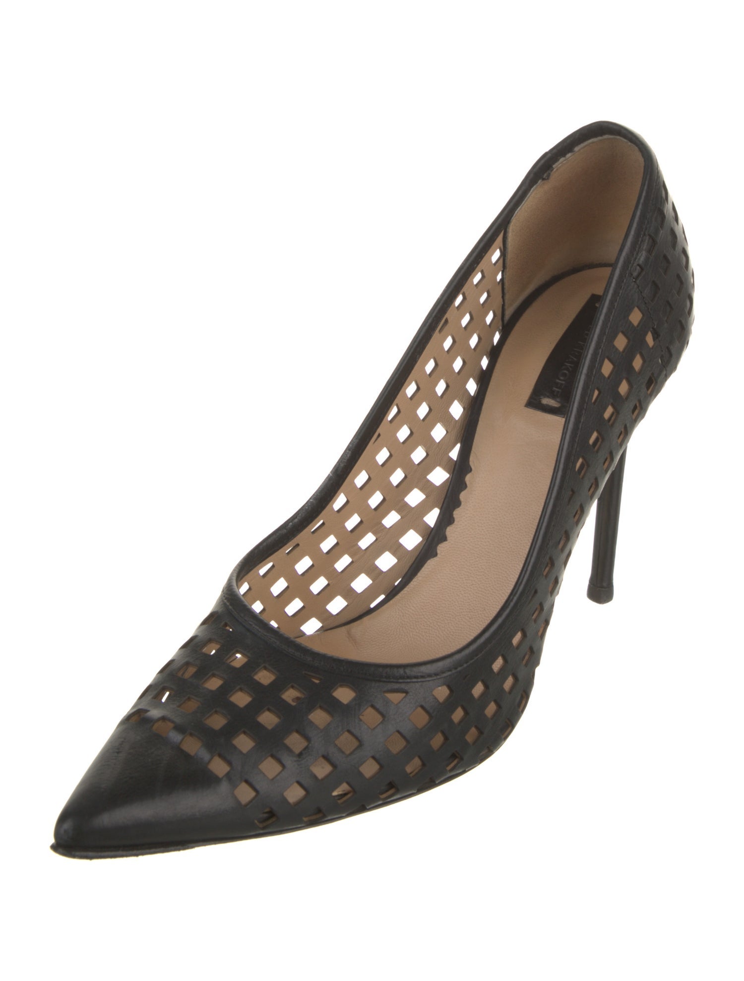 Reed Krakoff Leather Lasercut Accents Pumps