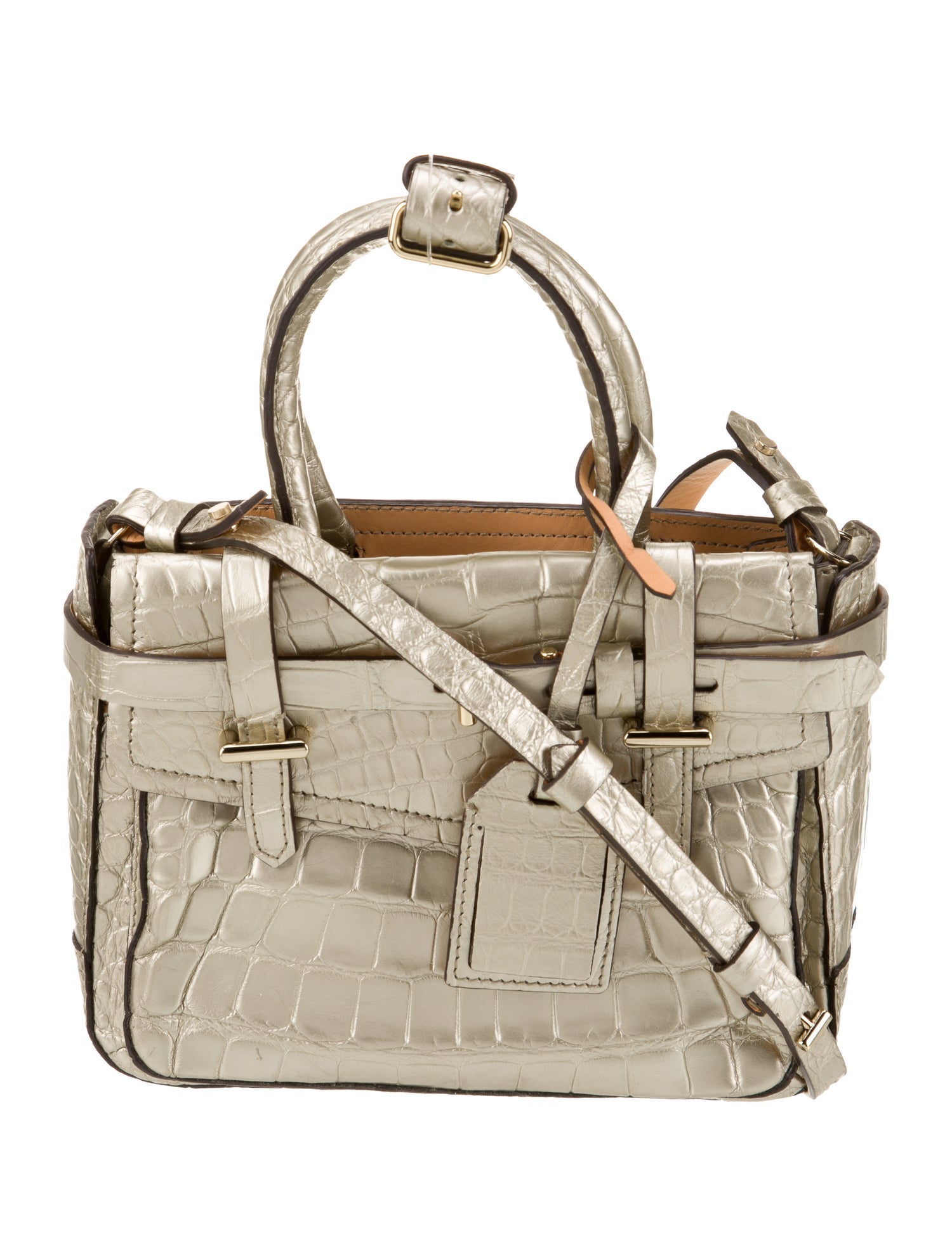 Reed Krakoff Embossed Leather Top Handle Bag