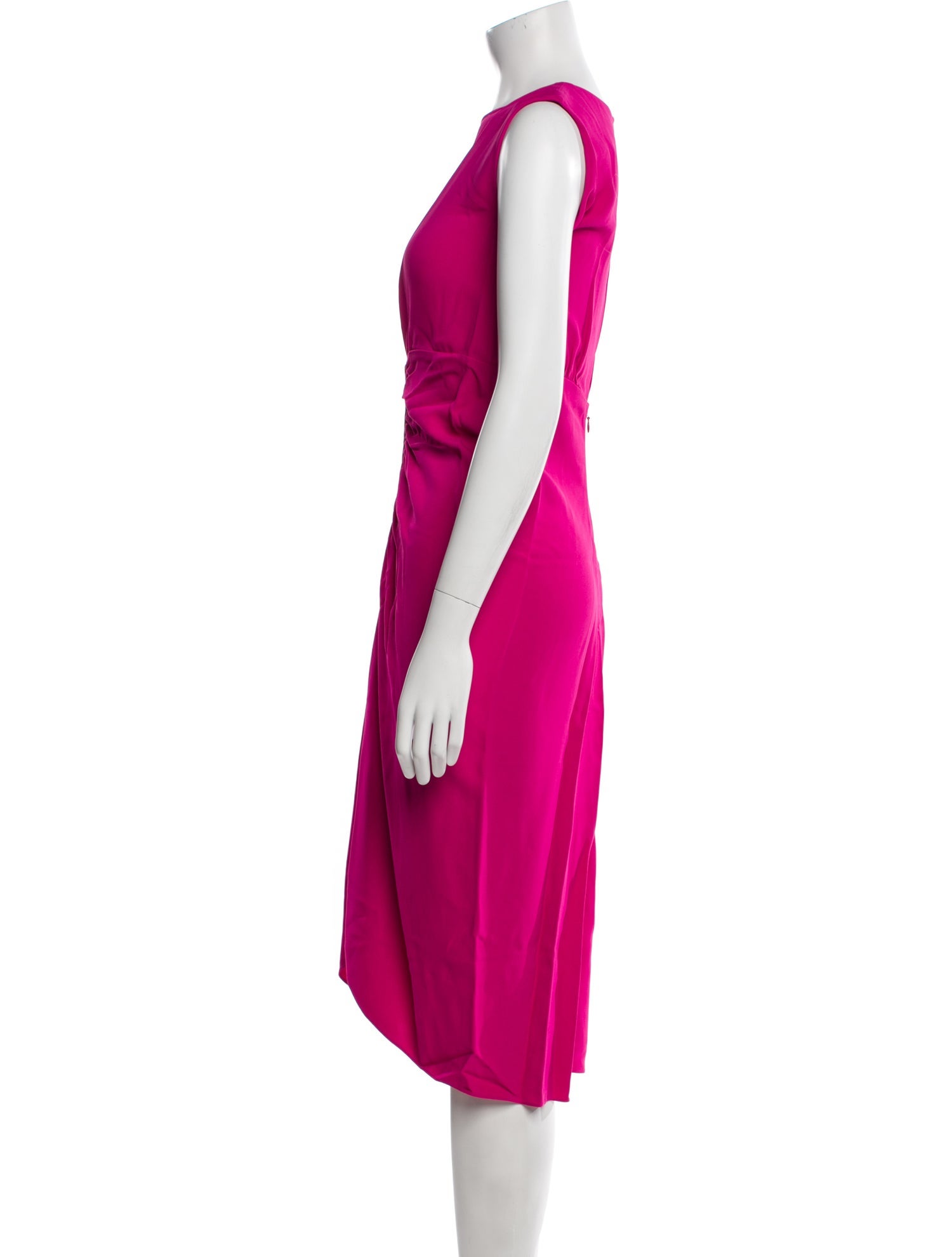 Reed Krakoff Scoop Neck Midi Length Dress