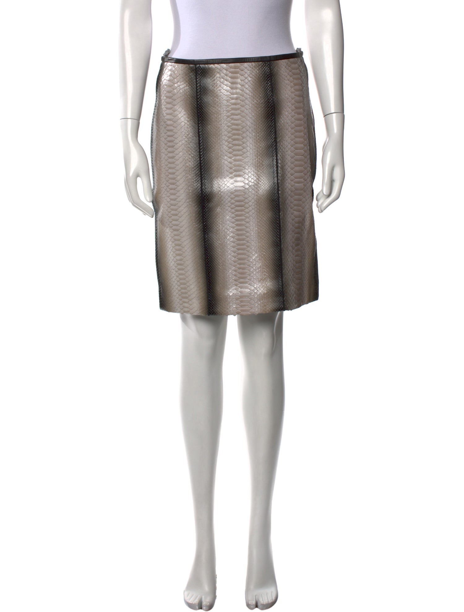 Reed Krakoff Python Knee-Length Skirt