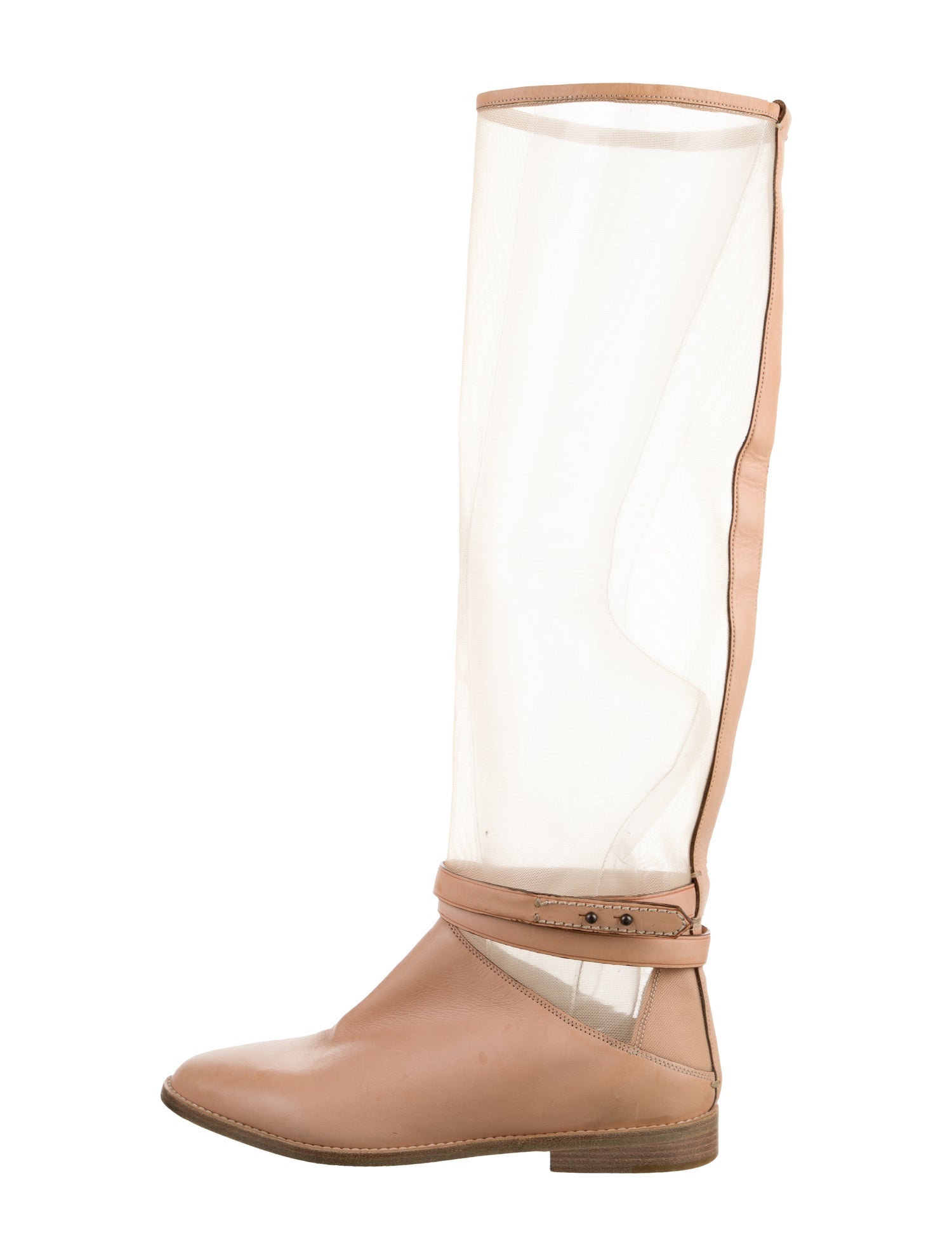Reed Krakoff Mesh Accents Riding Boots
