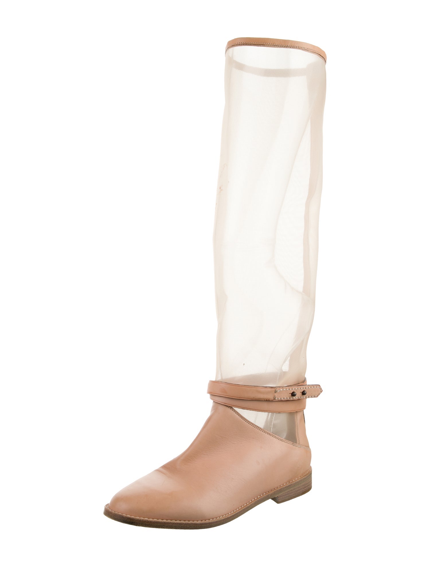 Reed Krakoff Mesh Accents Riding Boots