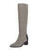Reed Krakoff Suede Leather Trim Embellishment Riding Boots
