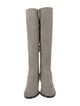 Reed Krakoff Suede Leather Trim Embellishment Riding Boots