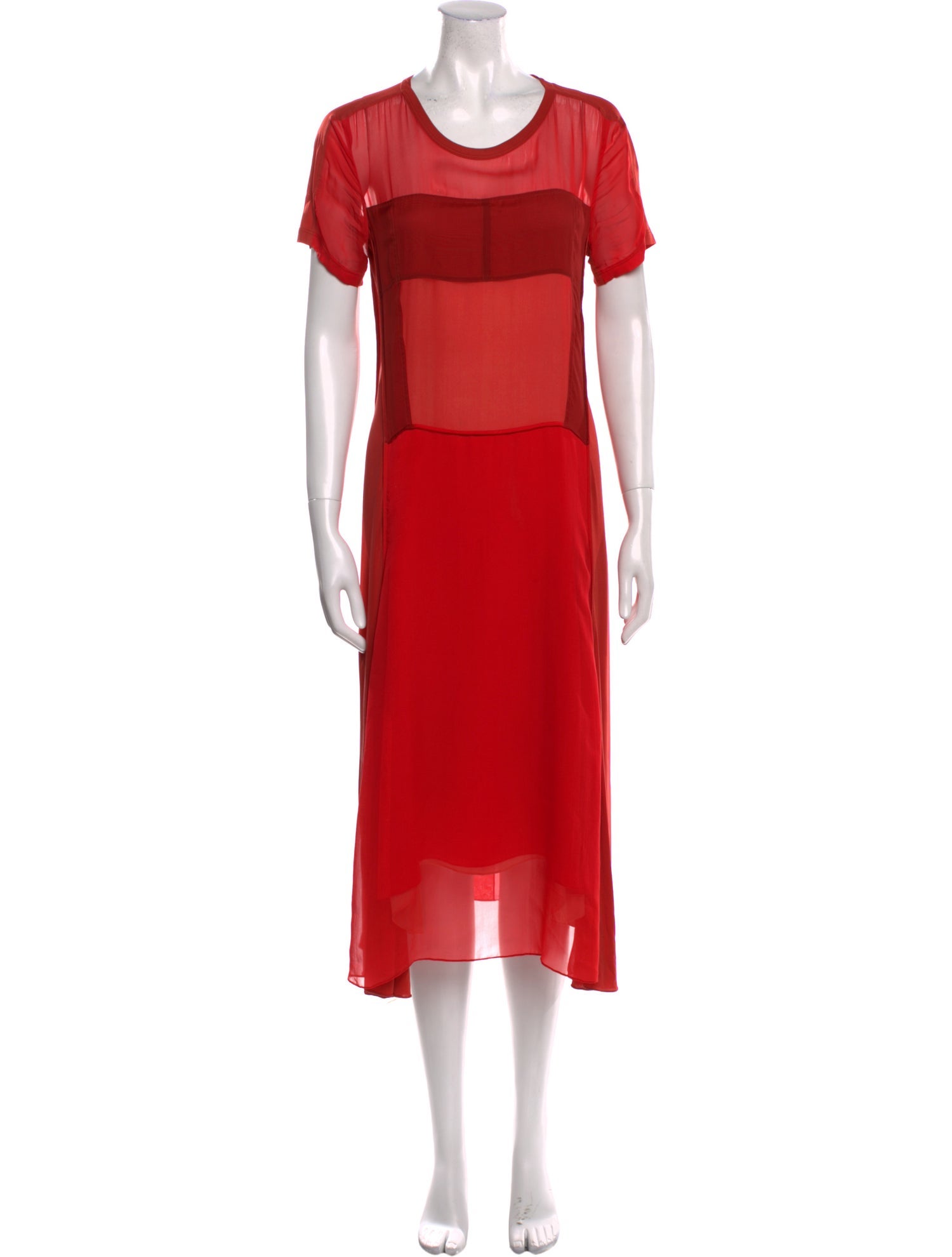 Reed Krakoff Crew Neck Midi Length Dress