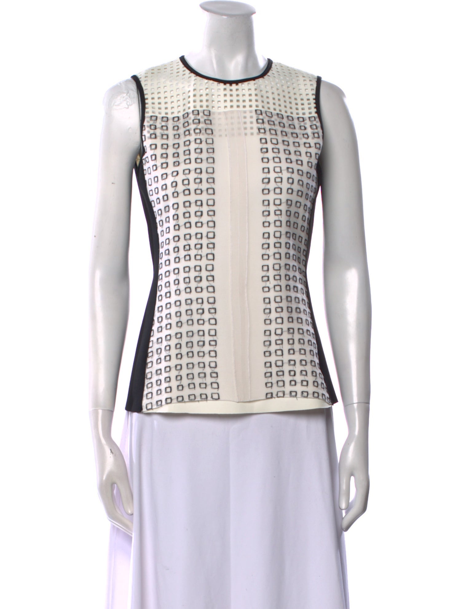 Reed Krakoff Printed Crew Neck Top