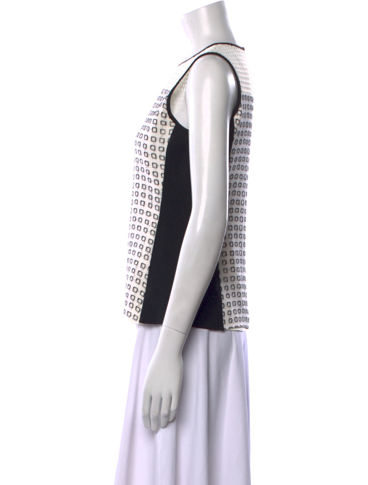 Reed Krakoff Printed Crew Neck Top