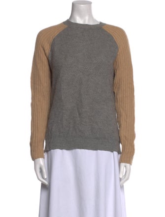 Reed Krakoff Cashmere Colorblock Pattern Sweater