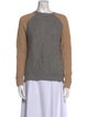 Reed Krakoff Cashmere Colorblock Pattern Sweater