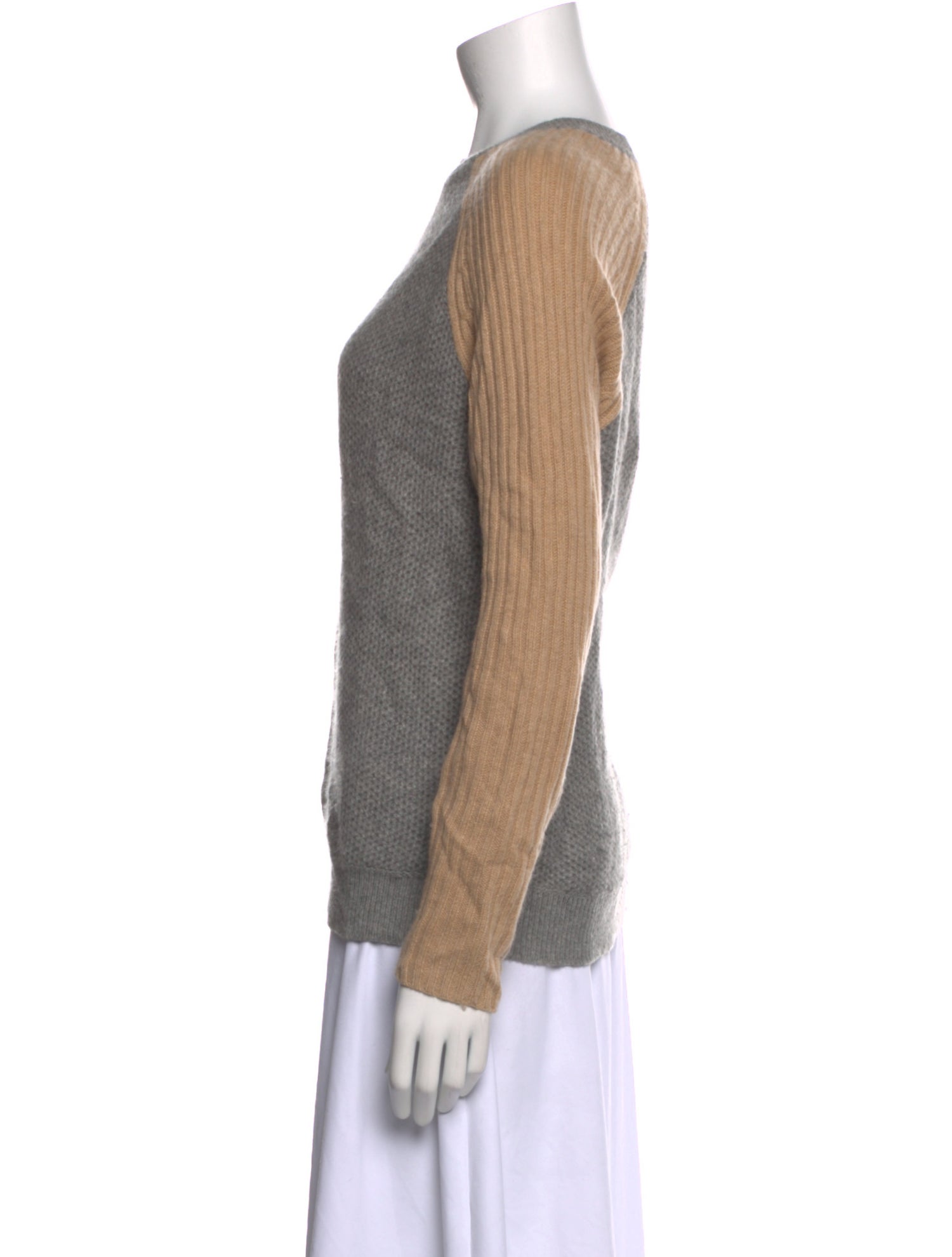Reed Krakoff Cashmere Colorblock Pattern Sweater