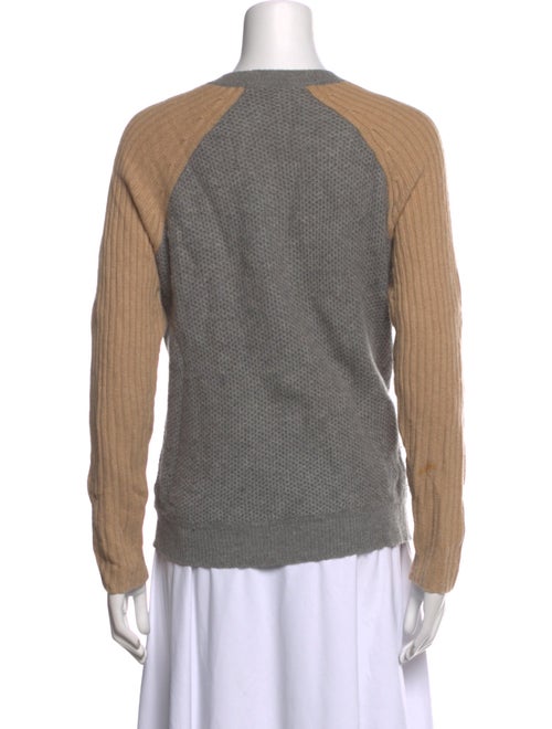Reed Krakoff Cashmere Colorblock Pattern Sweater