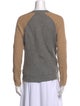 Reed Krakoff Cashmere Colorblock Pattern Sweater