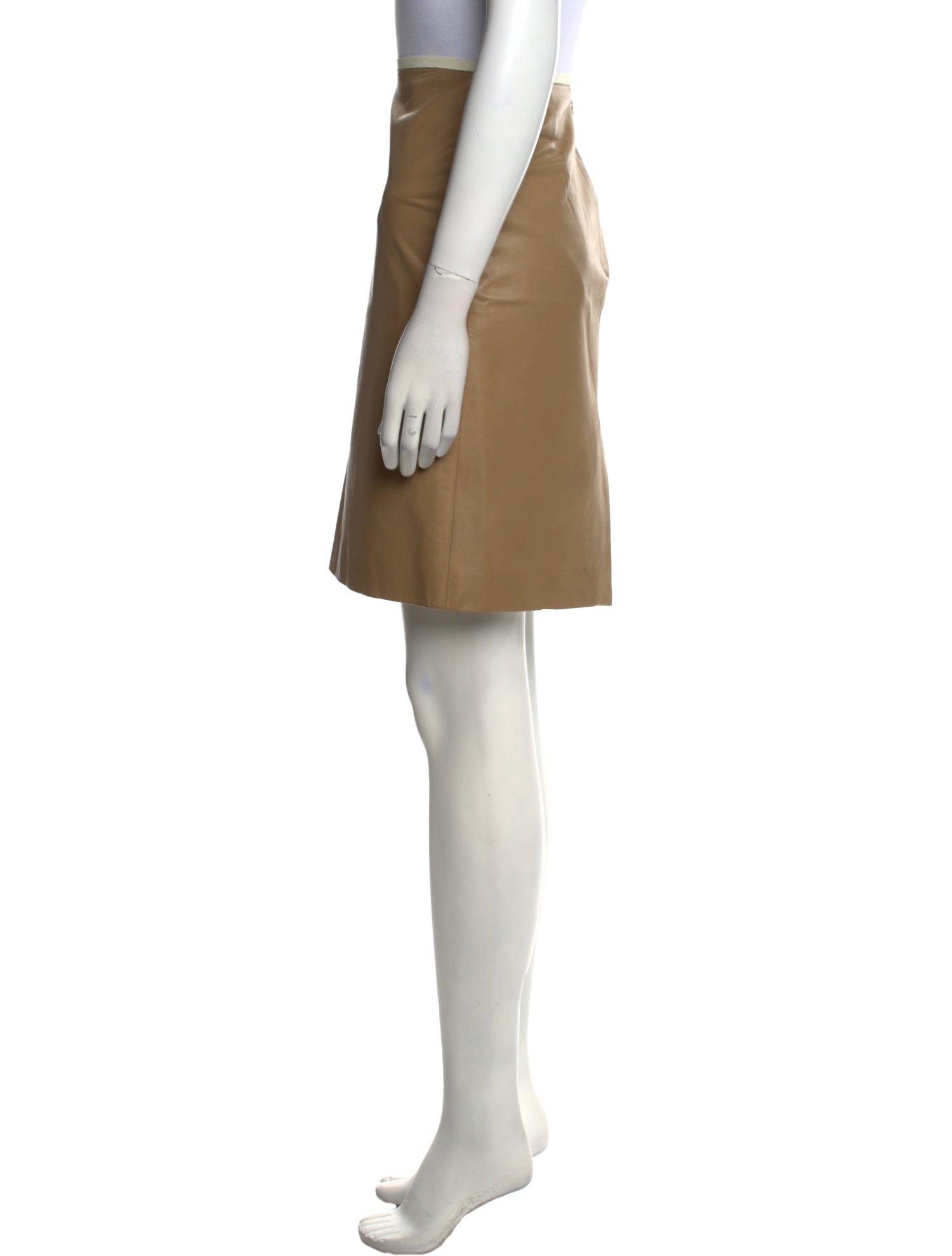 Reed Krakoff Leather Knee-Length Skirt