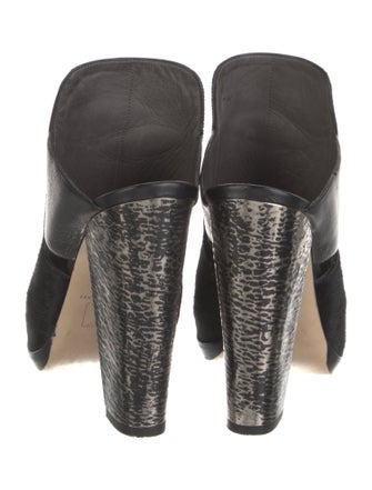 Reed Krakoff Ponyhair Cutout Accent Slingback Sandals