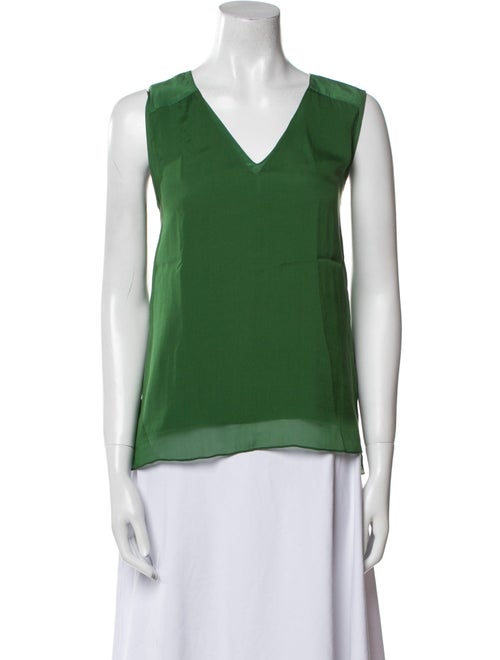 Reed Krakoff Silk V-Neck Top