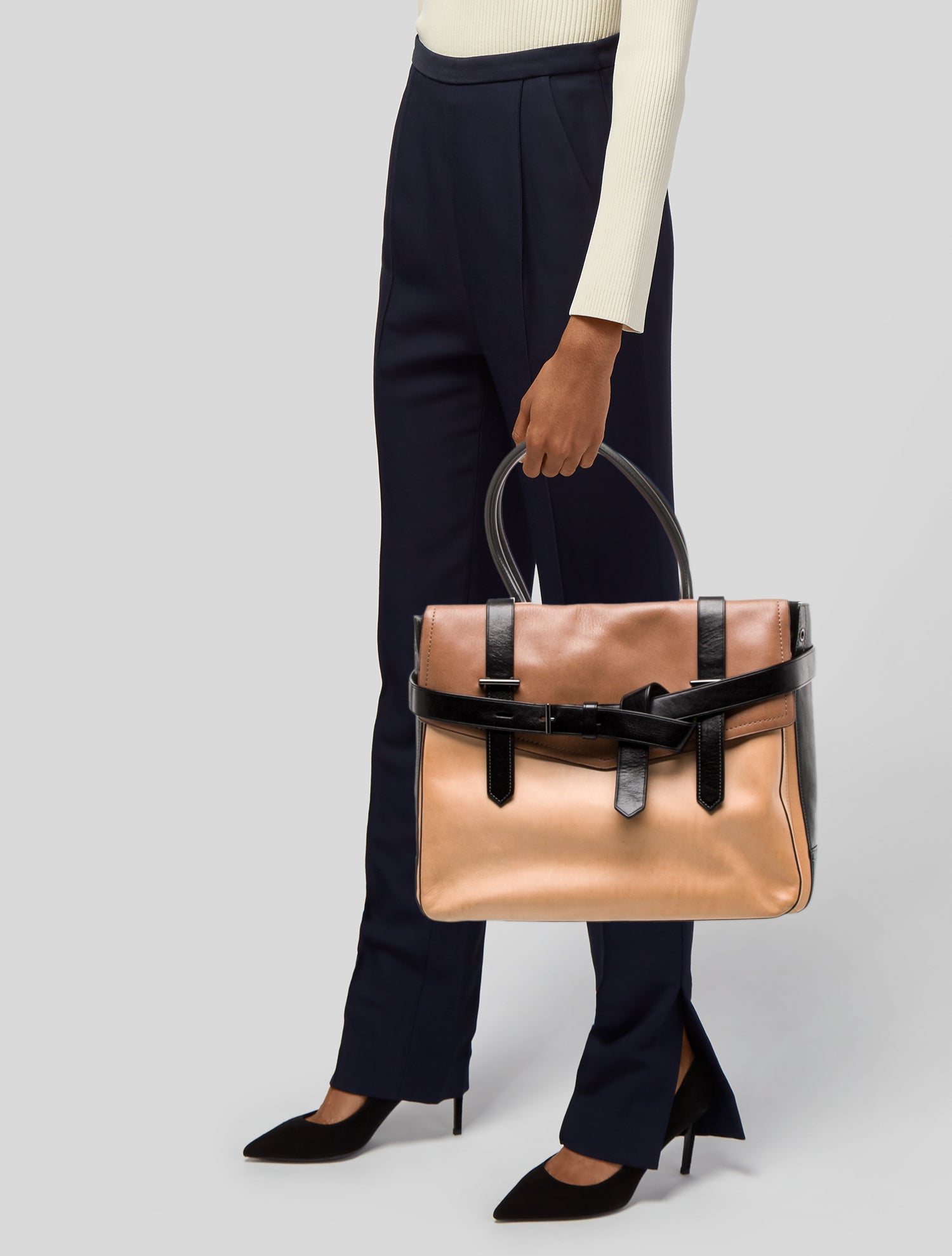 Reed Krakoff Leather Top Handle Bag