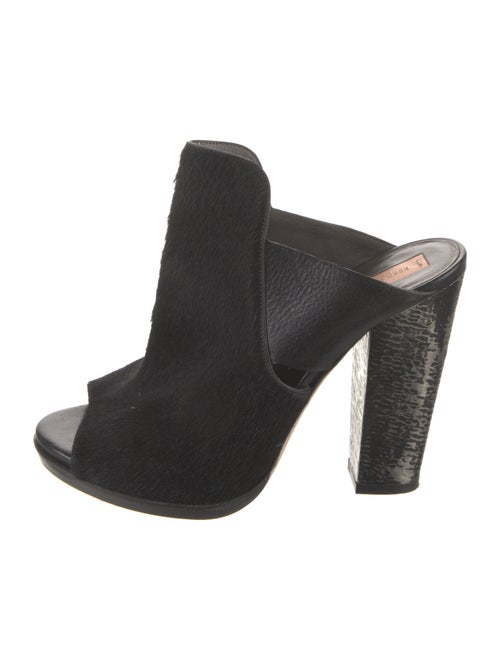 Reed Krakoff Ponyhair Cutout Accent Mules