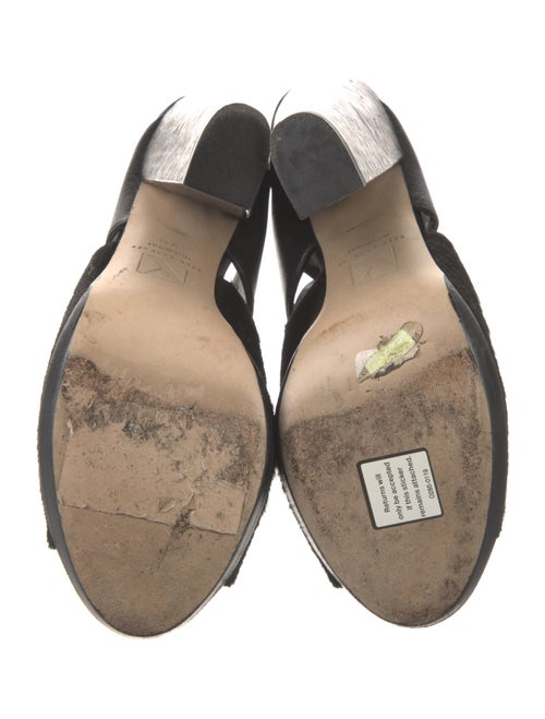 Reed Krakoff Ponyhair Cutout Accent Mules