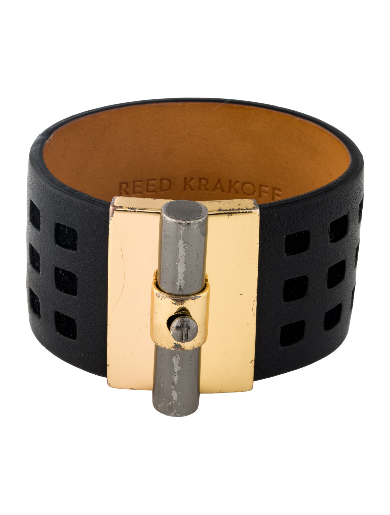 Reed Krakoff Leather T-Bar Wrap Bracelet