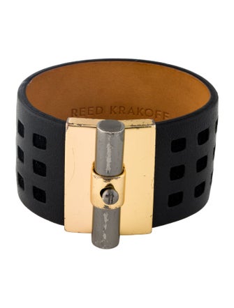 Reed Krakoff Leather T-Bar Wrap Bracelet